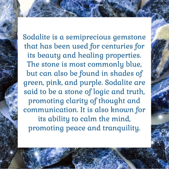 💎Sodalite Silver Tone Hardware Earrings Handcrafted Sodalite Earrings(2gr.each) - Picture 3 of 7